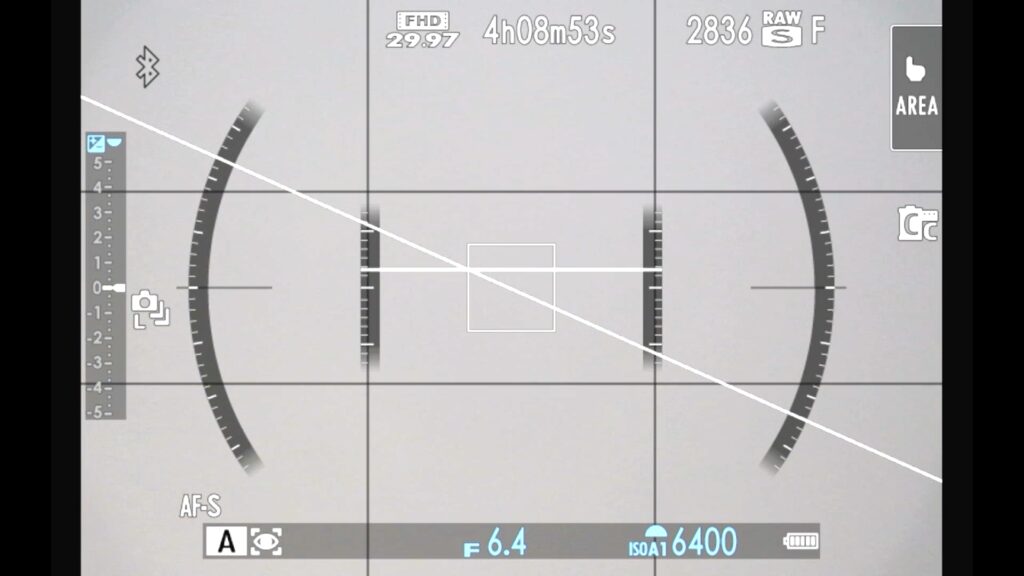 Fujifilm X-M5の水準器の設定方法