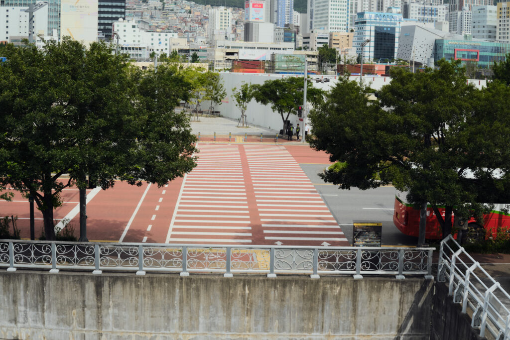 釜山の横断歩道