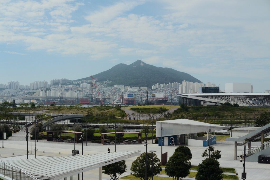 釜山駅からの眺め