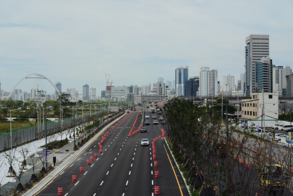 釜山の道路