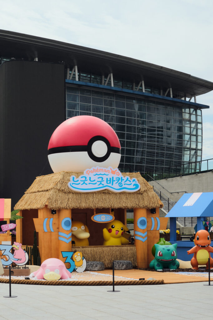 2026年7月の釜山駅前のポケモンイベント
